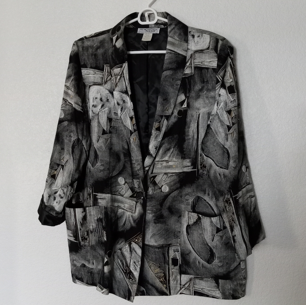 Kensington square petite large blazer